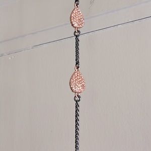 Beautiful Banana Republic Rose Gold Sparkle Necklace 15.5” length